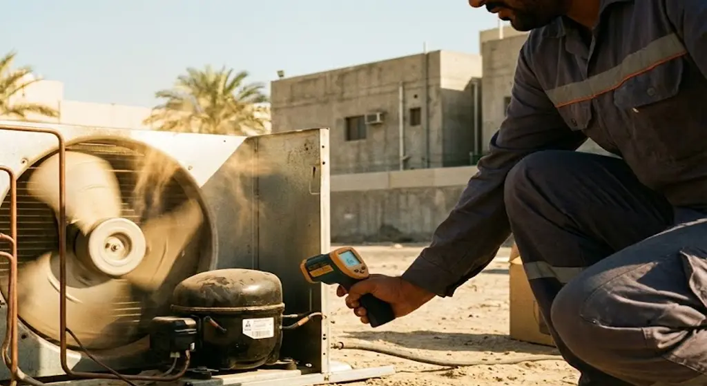 دليل صيانة وإصلاح منظومات التبريد في أجواء الكويت