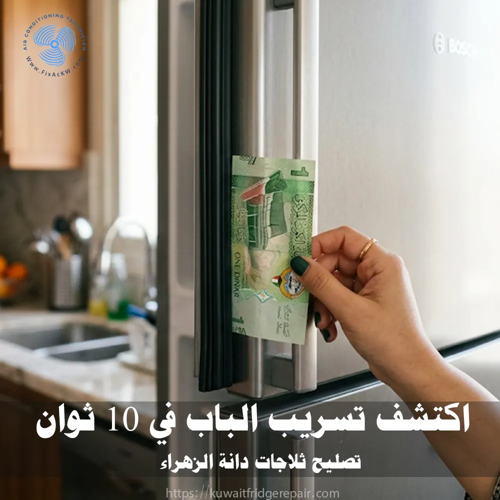اكتشف تسريب باب الثلاجة